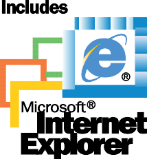 logo Microsoft Internet Explorer 5 Included