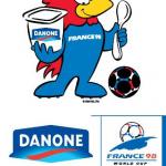 logo Danone sponsor of Worldcup 98